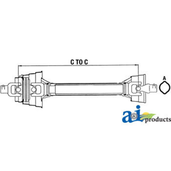 A & I Products Complete Constant Velocity Shafts 57.5" x7" x7" A-WC284811A